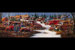 Winter junkyard